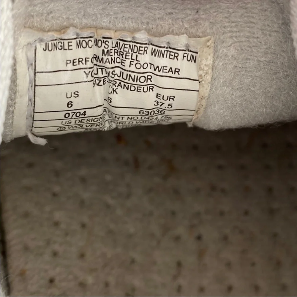 Merrell Jungle Moc Kids‎ Lavender Winter Fun Shoes